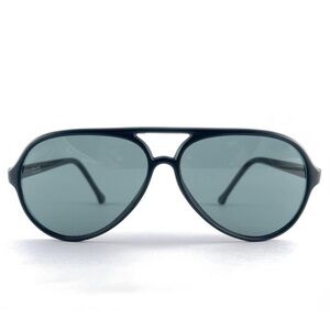 Vintage Bausch & Lomb Sleek Mate Black Grey Lenses B&L Sunglasses France